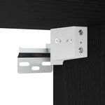 vidaXL Armoire à miroir de salle de bain chêne noir bois ingénierie