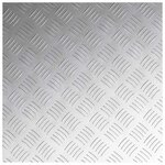 vidaXL Plaques à damier 4 Pièces Argent 50 x 50 cm Aluminium