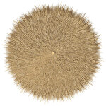 vidaXL Parasol en bambou avec toit en feuille de bananier 210 cm