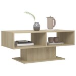 vidaXL Table basse chêne sonoma 103 5x50x44 5 cm bois d'ingénierie