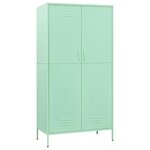 vidaXL Garde-robe Vert menthe 90x50x180 cm Acier