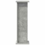 vidaXL Support de Plante 2 Pièces Gris Béton 25 x 25 5 x 80 5 cm