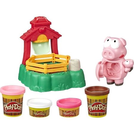 Play-doh animal crew  pate a modeler  les cochons farceurs