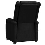 vidaXL Fauteuil de massage Noir Similicuir