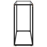 vidaXL Table console Transparent 80x35x75 cm Verre trempé
