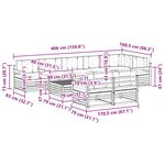 vidaXL Ensemble de canapés d'extérieur 9 pc Gris Naturel et Clair