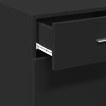 vidaXL Buffet noir 50x42 5x93 cm bois d'ingénierie