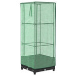 vidaXL Jardinière surélevée avec housse aspect rotin 40x40x123 cm
