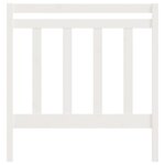 vidaXL Tête de lit Blanc 106x4x100 cm Bois massif de pin