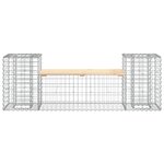 vidaXL Banc de jardin design gabion 183x41x60 5 cm bois massif de pin