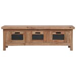 vidaXL Meuble TV avec 3 tiroirs 120x30x40 cm Bois d'acajou massif