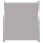 vidaXL Auvent latéral rétractable de patio 140x500 cm Gris