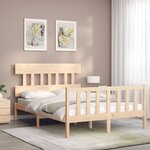 vidaXL Cadre de lit sans matelas 140x200 cm bois massif de pin