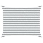 vidaXL Voile d'ombre Gris clair et blanc 2 x 2 5 m
