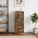 vidaXL Armoire à tiroirs 33 x 34 5 x 87 cm Bois d'ingénierie