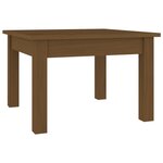 vidaXL Table basse Marron miel 45x45x30 cm Bois massif de pin