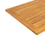 vidaXL Plateau de table Marron 120 x 70 x 2 cm Bois d'acacia massif