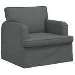 vidaXL Canapé Gris foncé 84 x 80 x 85 cm tissu