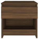 Vidaxl table de chevet chêne marron 40x30x39 cm bois d'ingénierie