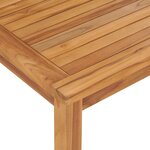 vidaXL Table à dîner de jardin 120x70x77 cm Bois de teck solide