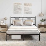 vidaXL Cadre de lit sans matelas chêne sonoma 150x200 cm
