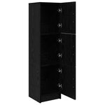 vidaXL Meuble de Rangement Chêne noir 31 5 x 32 x 124 cm