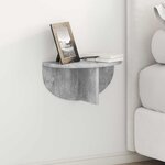 vidaXL Étagère Murale Gris béton 38 x 19 x 19 cm Bois d'ingénierie