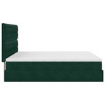 VidaXL Cadre de lit ottoman avec matelas vert foncé 180x200cm velours