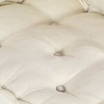 vidaXL Pouf modulaire crème 70x70x54 tissu