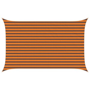 vidaXL Voile d'ombre Orange et marron 4 x 2 5 m 100 polyester Oxford