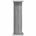 vidaXL Support de Plante Sonoma gris 25 x 25 5 x 80 5 cm