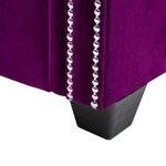 Vidaxl canapé d'angle revêtement en velours 199x142x72 cm violet