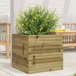 vidaXL Jardinière 50x50x45 5 cm bois de pin imprégné