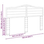 vidaXL Tête de lit Chêne artisanal 160 cm Bois d'ingénierie