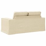 vidaXL Canapé Crème 162 x 80 x 82 cm tissu