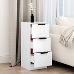 vidaXL Buffet Blanc 30x30x70 cm Bois d'ingénierie