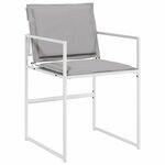 vidaXL Ensemble de salle à manger pour jardin 5 Pièces Blanc