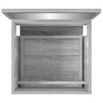 vidaXL Armoire de bain et miroir Sonoma gris Bois d'ingénierie