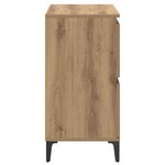 vidaXL Buffets 2 Pièces Chêne artisanal 60 x 35 x 70 cm Bois d'ingénierie