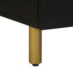 vidaXL Table basse noir 80x54x40 cm bois d'ingénierie