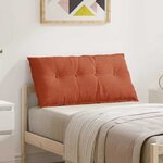 vidaXL Coussin de Dos Rouge orange 100 x 50 cm Tissu en velours côtelé