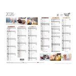 Calendrier Mural  2026 - 12 Mois - 27 x 21 cm - Animaux