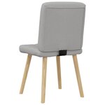 vidaXL Chaises à manger lot de 6 gris nuage tissu