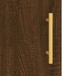 vidaXL Buffet Chêne marron 34 5x34x90 cm Bois d'ingénierie