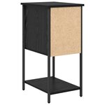 vidaXL Cabinet de chevet Chêne noir 32 x 42 x 70 cm Bois d'ingénierie