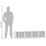 vidaXL Lit surélevé 160x40x38 cm Polypropylène