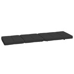 vidaXL Coussins de chaise longue lot de 2 noir tissu oxford