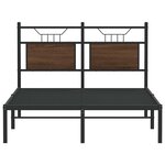 vidaXL Cadre de lit sans matelas chêne marron 120x200 cm