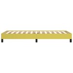 vidaXL Cadre de lit sans matelas vert 100x200 cm tissu