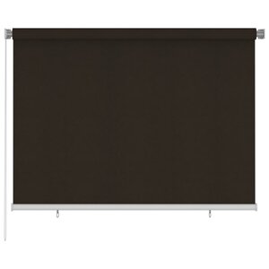 vidaXL Store roulant d'extérieur 200x140 cm Marron PEHD
